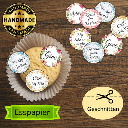 Essbare Aufleger Motivationssprüche 2 - Funny Bake