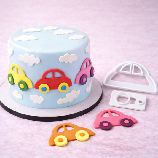 Ausstecher Auto 2-teilig – Fondant & Kekse Fahrzeugformen