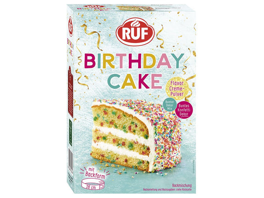 Backmischung Birthday Cake -RUF mit Backring
