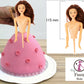 Barbie Topper PME Figur  Barbie Kuchen braune Haare