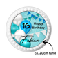 Tortenaufleger Happy Birthday Ballon -blau - Funny Bake