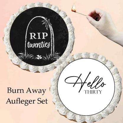 Burn-Away-Cake RIP Twenty - Hello Thirty - Funny Bake