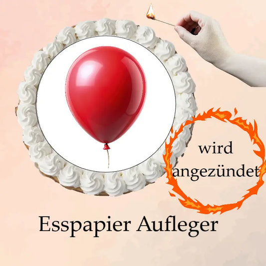 Burn-Away-Cake Aufleger Halloween Ballon&Clown - Funny Bake