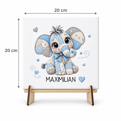 Patchworkbild Elefant Babyzimmer
