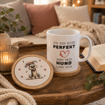 Tasse - Hundeliebe mit Untersetzer