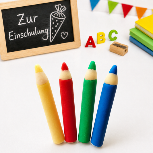 Fondant Stifte essbar 4 Stück Grundfarben
