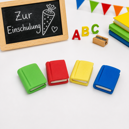 Essbare Bücher Tortendeko Einschulung 4 Stück