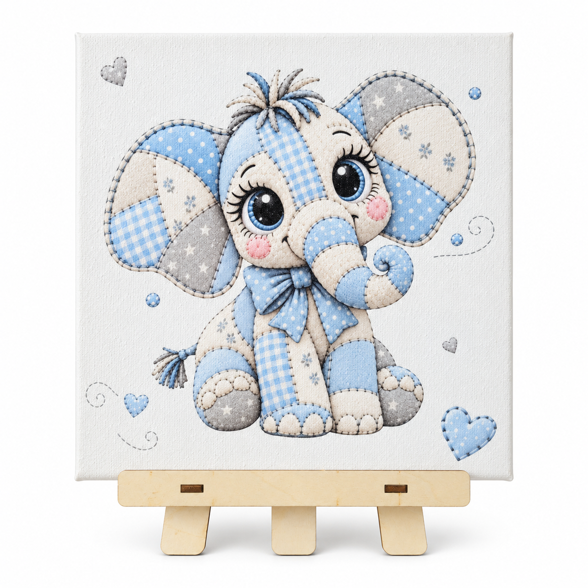 Patchworkbild Elefant Babyzimmer