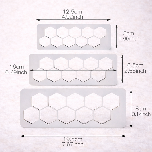 Geometrischer Ausstecher Wabe Hexagon
