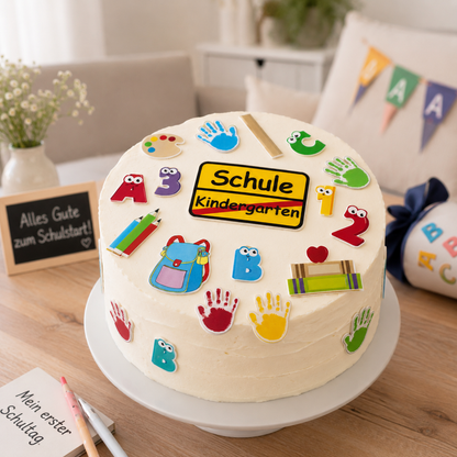 Esspapier Aufleger Schule gemischt
