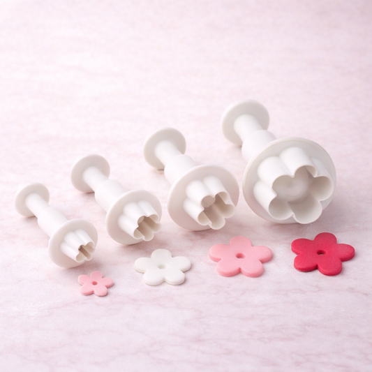 Ausstecher Set – Einfache Blume, 4-teilig