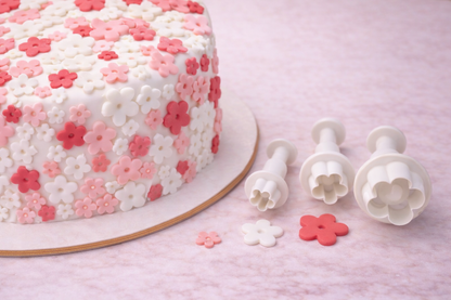 Ausstecher Set – Einfache Blume, 4-teilig