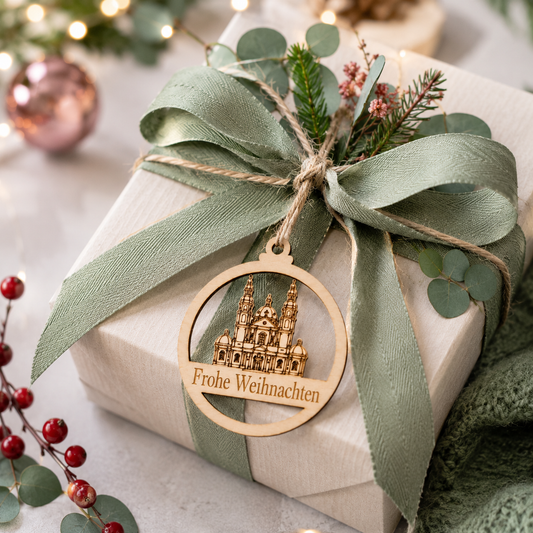 Fulda Dom Holzanhänger - Weihnachtsgeschenk mit Heimatgefühl