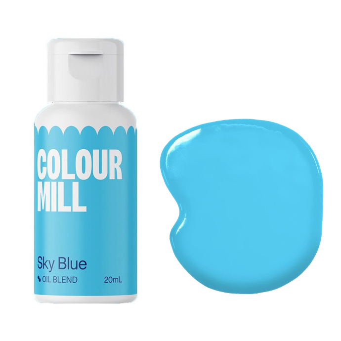 Oel / Schokoladen Farbe Sky Blau 20 ml -Colour Mill