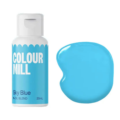 Oel / Schokoladen Farbe Sky Blau 20 ml -Colour Mill - Funny Bake
