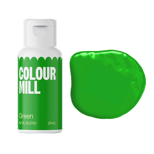 Oel / Schokoladen Farbe grün 20 ml -Colour Mill