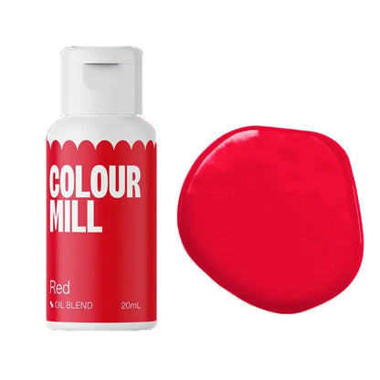Oel / Schokoladen Farbe rot 20 ml -Colour Mill - Funny Bake