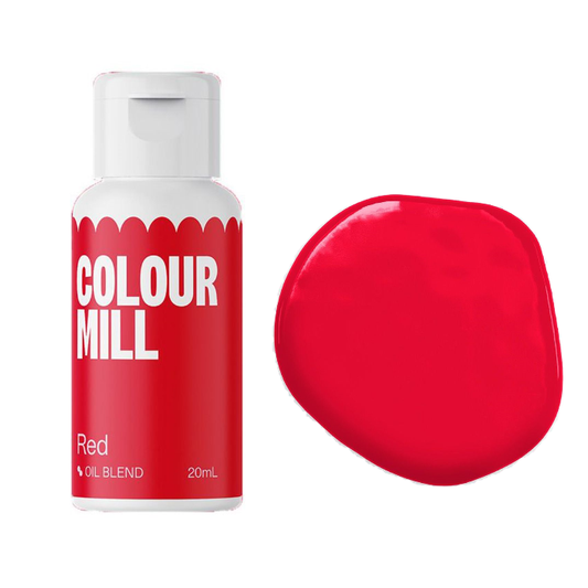 Oel / Schokoladen Farbe rot 20 ml -Colour Mill