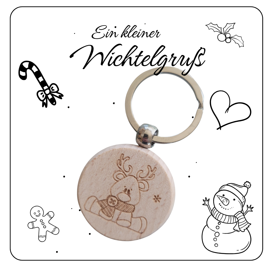 Weihnachtliches Geschenkset Kugelschreiber und Anhänger