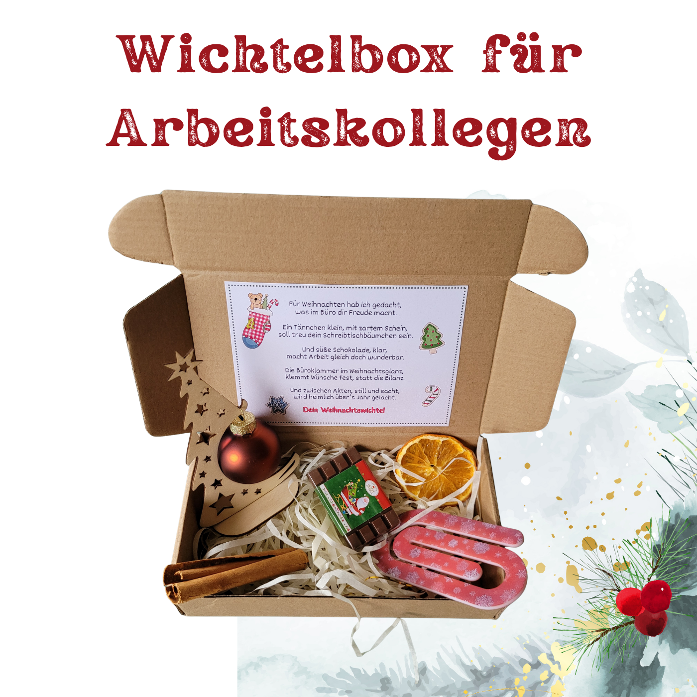 Wichtelbox für Arbeitskollegen – Geschenkbox mit Überraschungseffekt