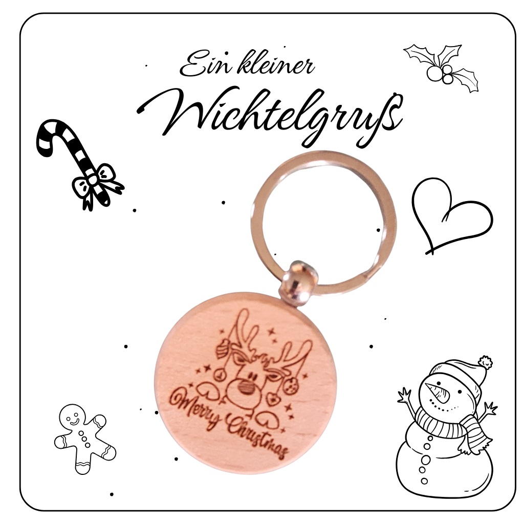 Weihnachtliches Geschenkset Kugelschreiber und Anhänger