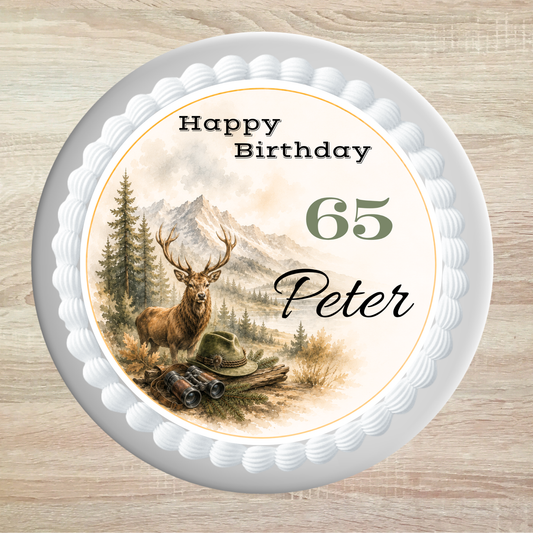 Tortenaufleger Happy Birthday Förster & Jäger – personalisiert