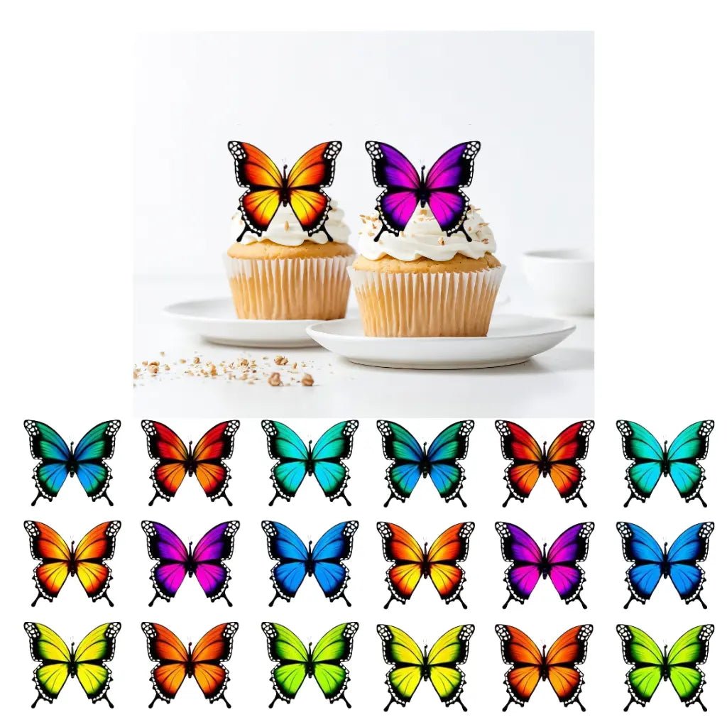 Essbare Schmetterlinge aus Oblade – 18 Streudeko-Motive Funny Bake