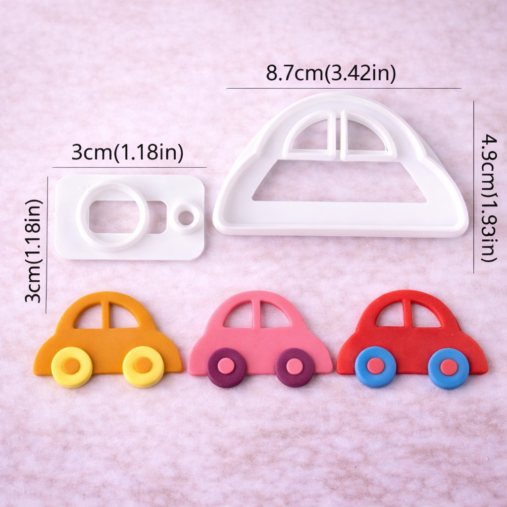 Auto Ausstechform 8 cm – Backdeko Fahrzeug Motiv