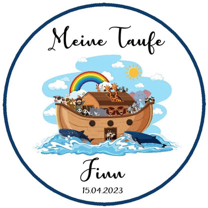 Essbarer Aufleger Arche Noah Taufe - Funny Bake