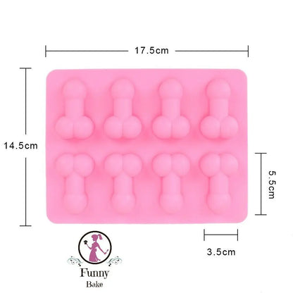 Silikonform Penis junggesellenabschied Schokolade Eiswürfel - Funny Bake