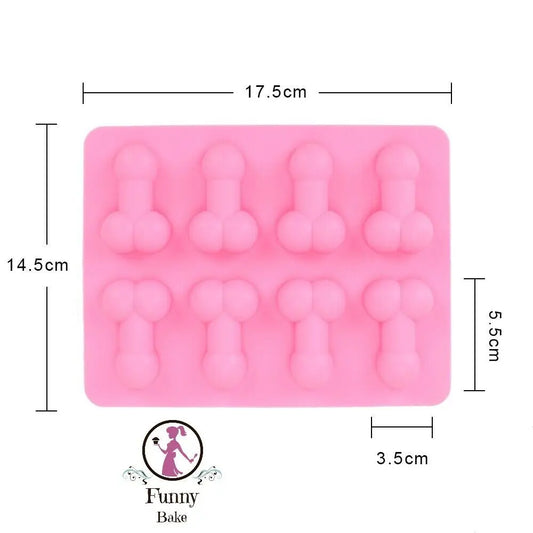 Silikonform Penis junggesellenabschied Schokolade Eiswürfel - Funny Bake
