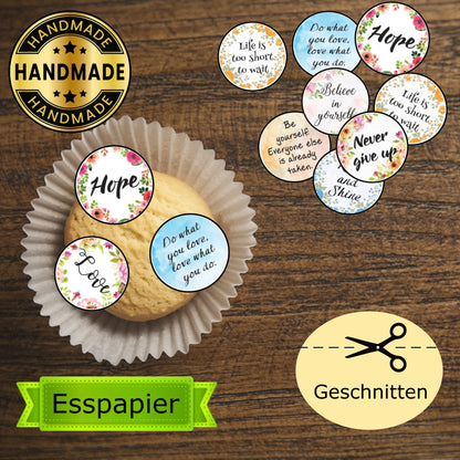Essbare Aufleger Motivationssprüche 1 - Funny Bake