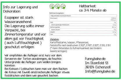 Tortenaufleger Geburtstag  mit Dinos aus Esspapier - Funny Bake