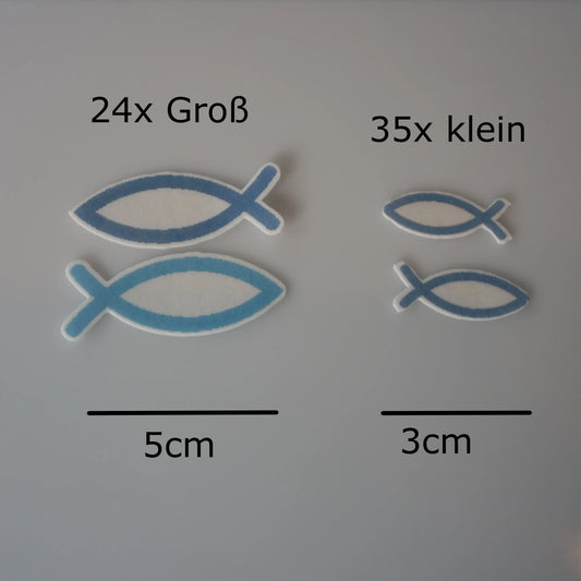 Muffin- Aufleger Fische christliches Symbol - Funny Bake