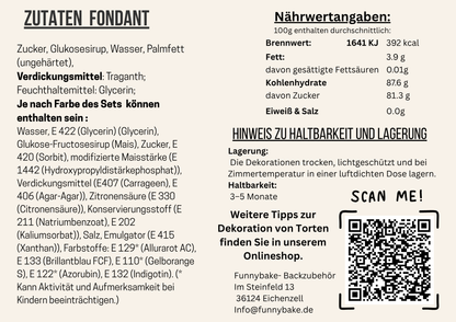Fondant Fische essbar 12 Stück – Tortendekoration Taufe Kommunion Konfirmation handgemacht