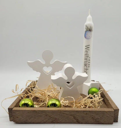 Geschenkset Engel mit Kerze - Funny Bake