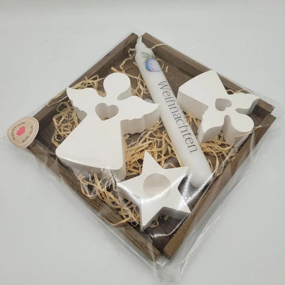 Geschenkset Engel mit Kerze - Funny Bake