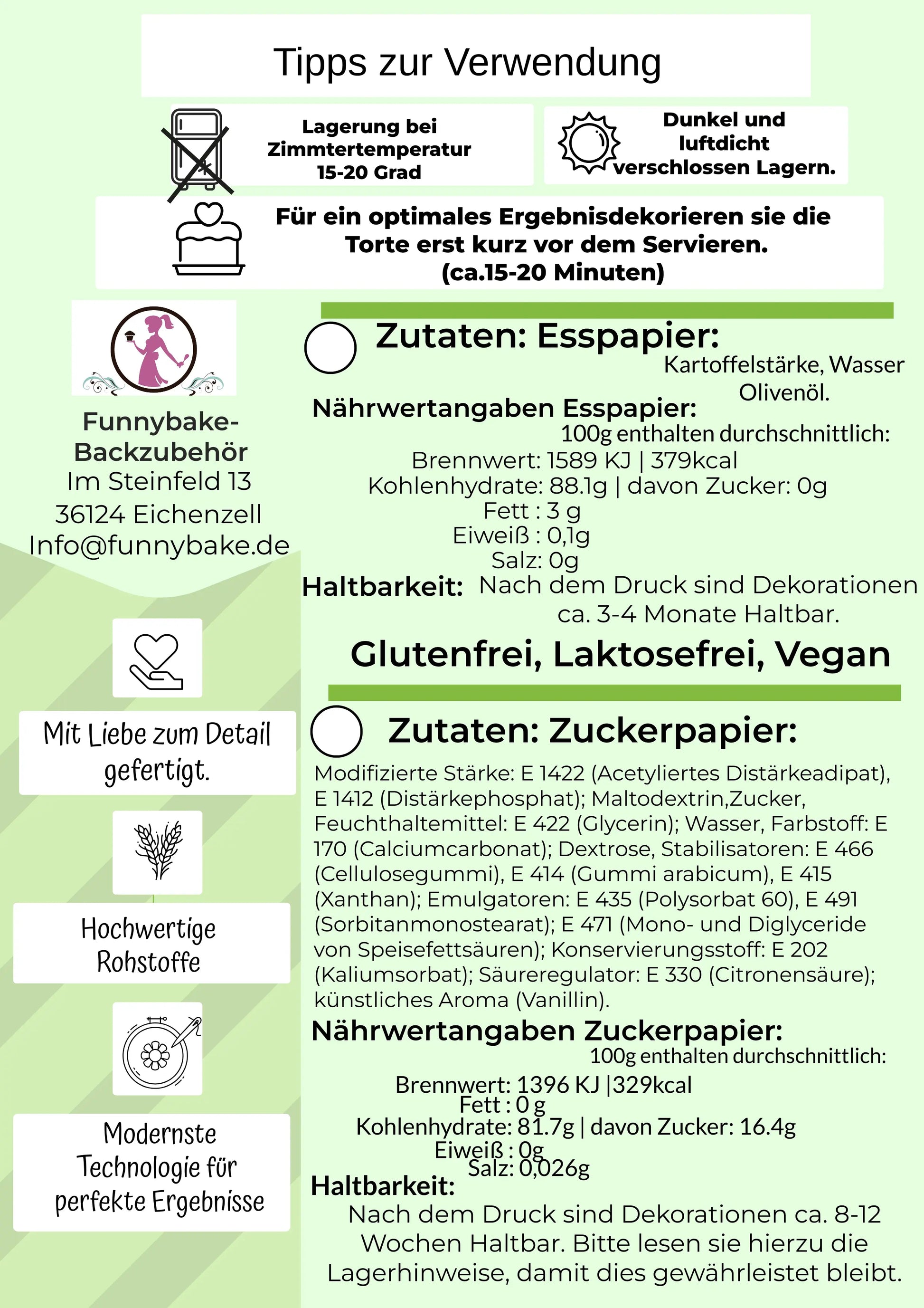 Tortenaufleger Kommunion eckig mit Bild, Name und Datum Funny Bake