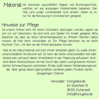 Kartenhalter für Gutscheine  Einschulung - Funny Bake