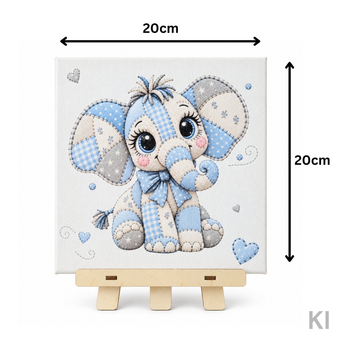 Patchworkbild Elefant Babyzimmer