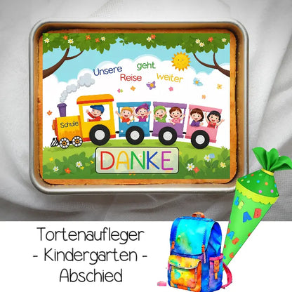 Kindergartenabschied  Zug -Tortenaufleger - Funny Bake