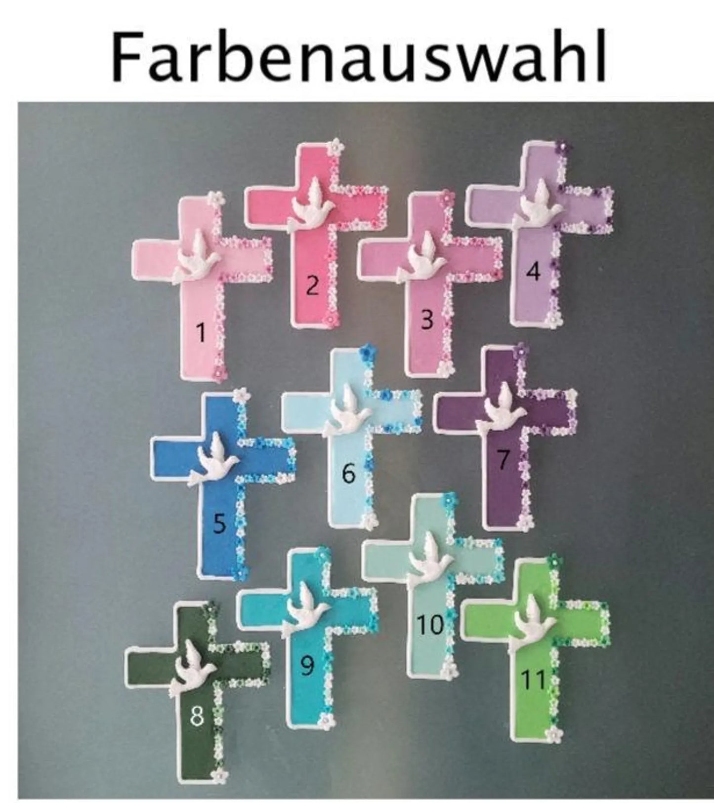 Komplettset Baby im Taufkleid – essbare Fondant-Tortendekoration zur Taufe