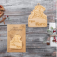 Personalisierter Holzanhänger Weihnachten – Wichtel mit Namensgravur
