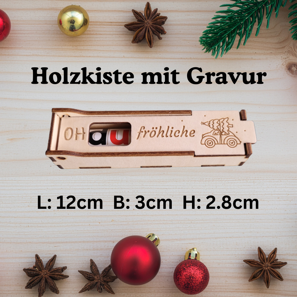 Geschenkkiste für Geld, Schokolade - Motiv 8 - Funny Bake