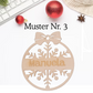Anhänger aus Holz – 4 Schneeflocken Muster