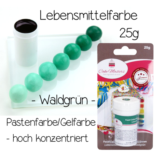 Lebensmittelfarbe Paste waldgrün 25g