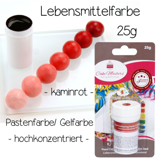 Lebensmittelfarbe kaminrot 25g