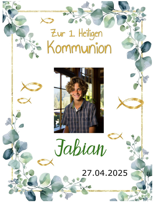 Tortenaufleger Kommunion 2 Seiten - Funny Bake