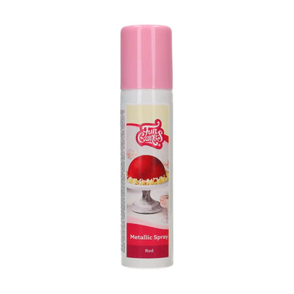 Metallic-Spray rot | Funcakes 100ml - Funny Bake