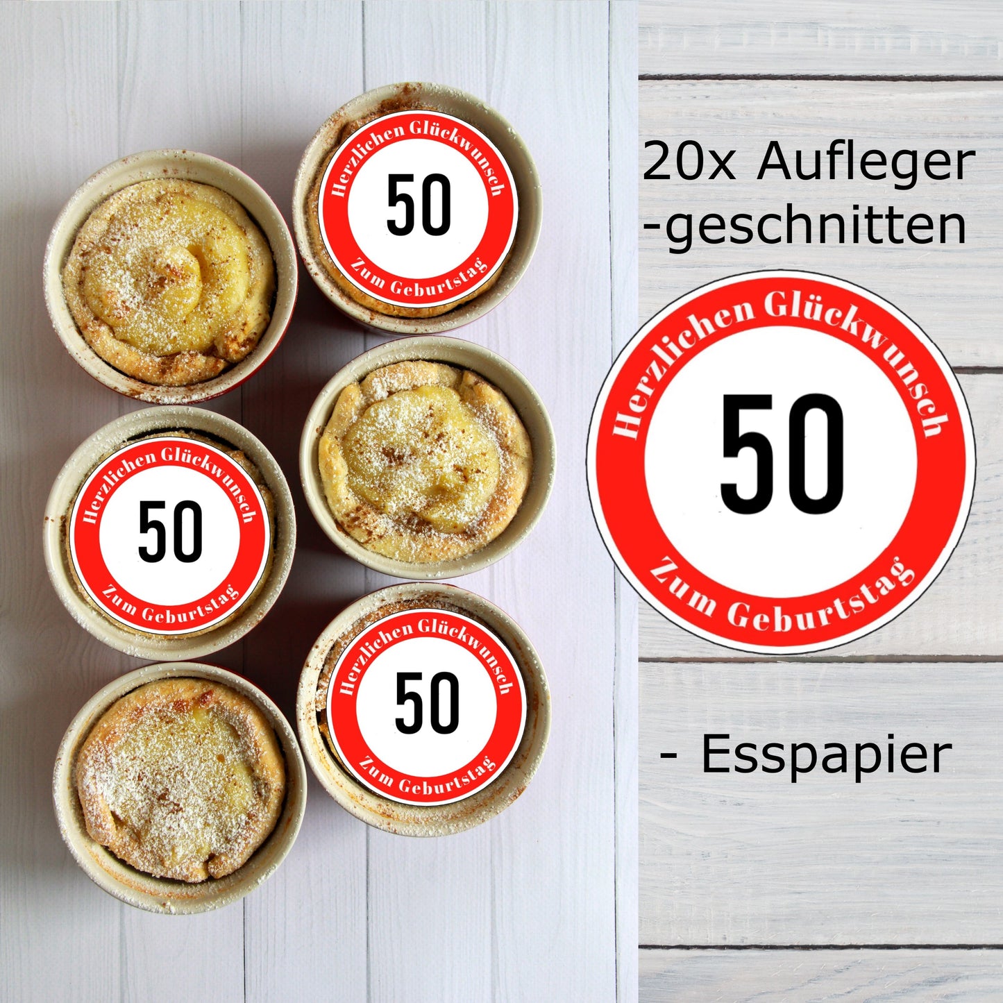 Muffin-Aufleger-50-Herzlichen-Glueckwunsch-Verkehrsschild-rot-rund